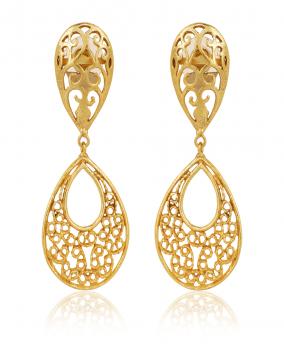 Handmade Nickel Free Gold Plated High Fashion Designer Ethnic Earring